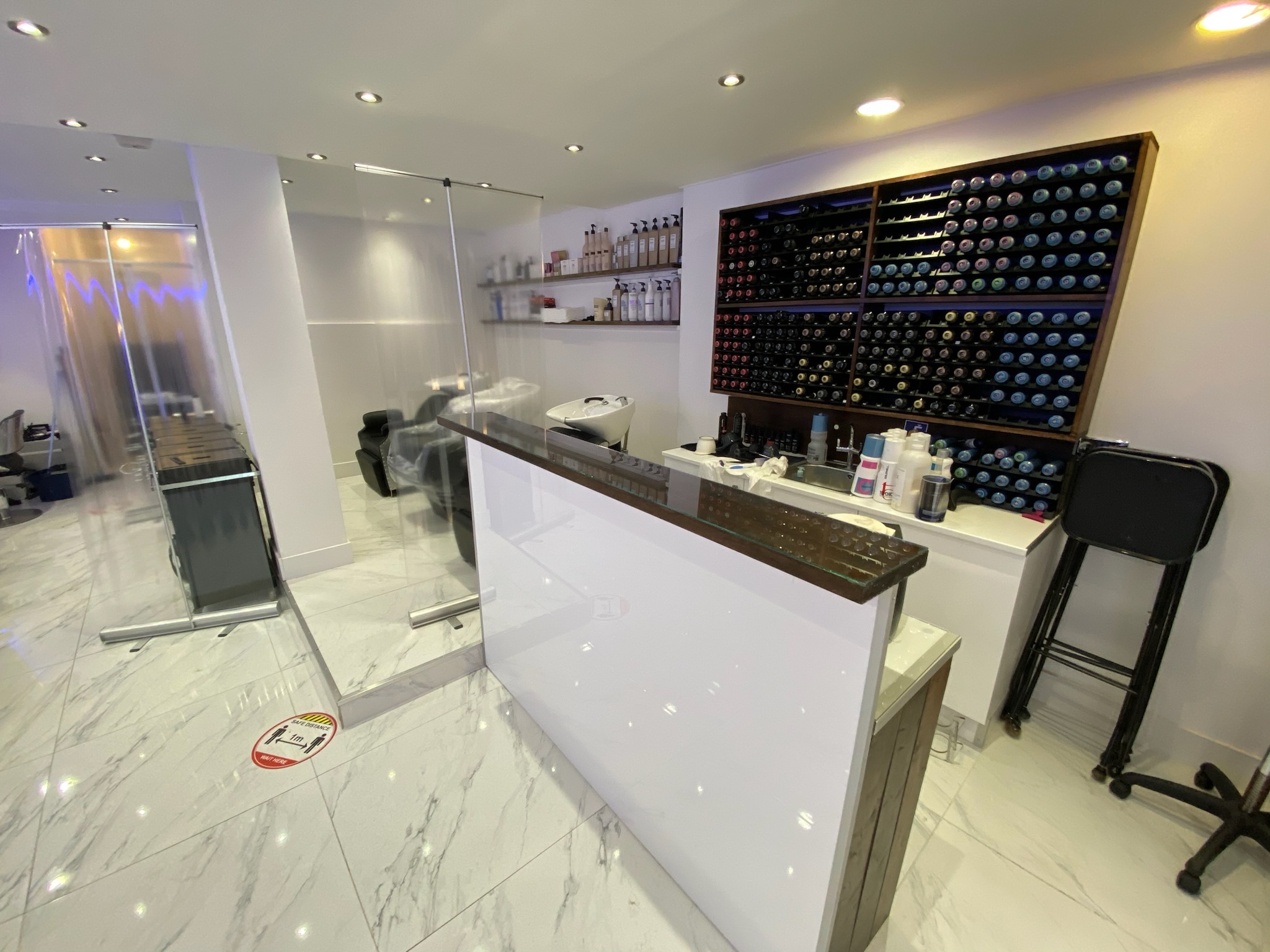 Commercial salon reception fit-out by Loyalty Construction
