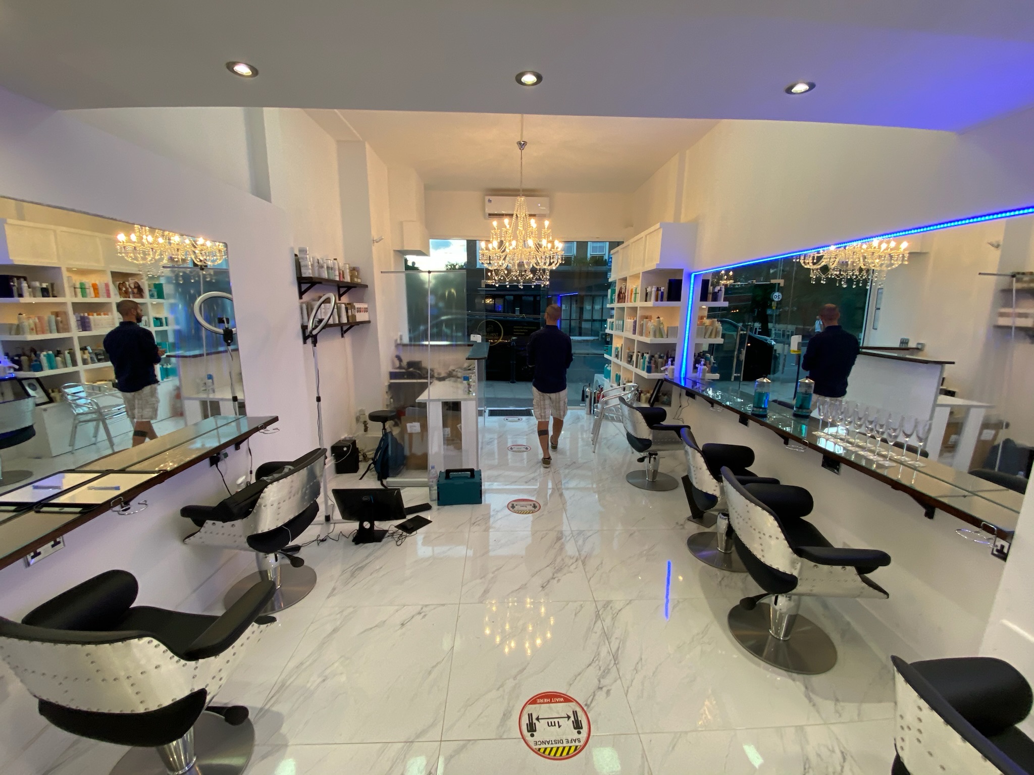 Completed commercial salon refurbishment by Loyalty Construction
